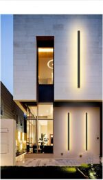 Simple Outdoor Waterproof LED Strip Wall Light Background Wall Light Garden Vill... - Image 6