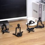 LUWOO 4 Pack Plastic Thinker Statue Decor, Abstract Style Sculptures Decoration,... - Image 4