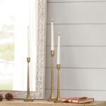 Iron Taper Candle Holder Set of 3 - Decorative Tall Candle Stand, Candlestick Ho... - Image 8