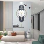 Large Wall Clocks for Living Room Decor Modern Big Decorative Wall Clock Battery... - Image 4