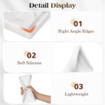 Luxspire Bathroom Vanity Tray - 2 Pack (7.9" x 4") Silicone Soap Dish for Kitche... - Image 4