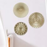 Abizarch 3Pcs Metal Plate Wall Decor Modern Style Abstract Wall Art Gold Wall Ar... - Image 7
