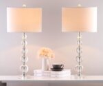 SAFAVIEH Lighting Collection – Set of 2 Liam Stacked Crystal Ball 29-Inch Table ... - Image 3