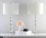 SAFAVIEH Lighting Collection – Set of 2 Liam Stacked Crystal Ball 29-Inch Table ... - Image 5