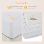 100% Egyptian Cotton Sheets Twin Size - Luxury 800 Series Elite Collection Egypt... - Image 4