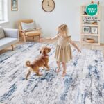 Area Rug Living Room Rugs: 8x10 Large Soft Indoor Carpet Modern Abstract Rug wit... - Image 4