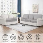BT.WA Couch Cushion Cover Velvet 3 Pieces Seat Cushion Cover Stretch Sofa Covers... - Image 6