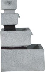 Modern 4-Tier Block Water Fountain with LED Light for Indoor and Outdoor Spaces,... - Image 4
