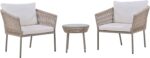 Light Luxury Simple Style Outdoor Set, Including 2 Single Chairs and 1 Coffee Ta... - Image 8