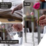 PELEG DESIGN Magnetic Bud Vase Set (Silver) - Unique Home Decor Gift & Modern Ta... - Image 4