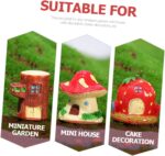 LIOOBO 9pcs Tiny House Ornament Creative Mini Resin Models for Micro Landscape G... - Image 7