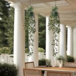 2Pcs Real-Touch Artificial Hanging Mandala Vine with Pot Faux Ivy Plant for Indo... - Image 6