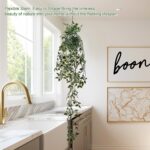 2Pcs Real-Touch Artificial Hanging Mandala Vine with Pot Faux Ivy Plant for Indo... - Image 8