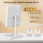 FUNTOUCH Vanity Mirror with Lights, Rechargeable Makeup Mirror with Lights,Smart... - Image 5