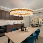 48-Inch Gold Modern Crystal Chandelier, 24 Lights, Large Round 2-Tier K9 Crystal... - Image 3