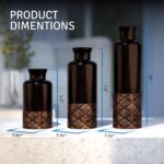 Creative Scents Dublin Brown Vases - Set of 3 Vases - Table Centerpieces for Din... - Image 5