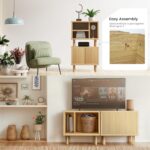Home Zone Living Stackable Storage Cube End Table with Door or Shelf Options, Mo... - Image 3