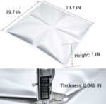 Art3d White 3D Wall Panel PVC Flower Design Cover 3 Sq Meter, for Interior Wall ... - Image 4