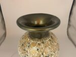 Floor Vase, 18 Inch Mosaic Vase – Tall Cylinder Made of Brass with Dandelion and... - Image 5