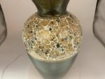 Floor Vase, 18 Inch Mosaic Vase – Tall Cylinder Made of Brass with Dandelion and... - Image 6
