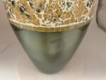 Floor Vase, 18 Inch Mosaic Vase – Tall Cylinder Made of Brass with Dandelion and... - Image 7
