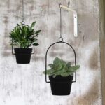 Gardzen 3 Packs Hanging Pots for Plants Outdoor & Indoor, Black Hanging Planter,... - Image 7