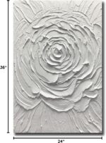 Yika Art Canvas Paintings, Wall Art Thick Texture Modern Gorgeous Abstract Hand ... - Image 9