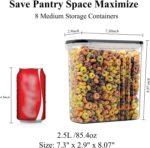 Wildone Cereal & Dry Food Storage Containers, Airtight Cereal Storage Containers... - Image 4