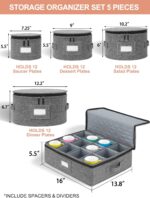 Cirhy China Storage Containers 5-Piece Set - Reinforced Hard-Sided Moving Boxes ... - Image 6