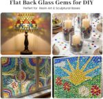 FUTUREPLUSX 1LB Yellow Glass Marbles, Flat Marbles Glass Beads Vase Fillers Deco... - Image 7