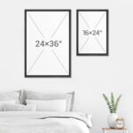 SIGNWIN Framed Canvas Print Wall Art Set Misty Horizon Abstract Neutral Beige an... - Image 7