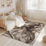Luxury Modern Premium Quality Shiny Vibrant Colors Abstract Rug Contemporary 5x7... - Image 3