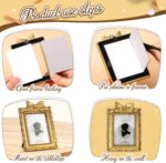 Vicenpal 3 Pcs Tiny Picture Ornate Frames 2.5 x 3.5 Inch Small Vintage Oval Pict... - Image 6