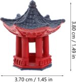 ABOOFAN 4pcs Zen Garden Accessories Miniature Pagoda Statues Six Corner Pavilion... - Image 3