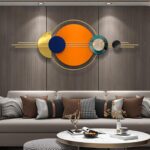 Modern Light Luxury Style Wall Decoration Pendant, Modern Large Gold Wall Hangin... - Image 3