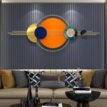 Modern Light Luxury Style Wall Decoration Pendant, Modern Large Gold Wall Hangin... - Image 6
