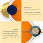 Modern Light Luxury Style Wall Decoration Pendant, Modern Large Gold Wall Hangin... - Image 7