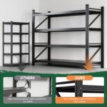 Letaya 71.3" W Metal Storage Shelves,5000LBS Heavy Duty Garage Shelving Units, 4... - Image 9