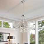 A Million Modern Crystal Chandelier Luxury Ship Design 25" Silver Pendant 8-Ligh... - Image 5