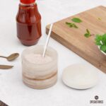 Marble Salt Cellar 3 Inch Cream Onyx Salt Containers for Countertop, Sugar Bowl ... - Image 3