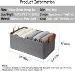 AARAINBOW 4 Pcs Closet Clothes Organizer with Handle, Closet Shelf Fabric Storag... - Image 3