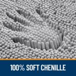 OLANLY Bathroom Rugs 30x20, Extra Soft Absorbent Chenille Bath Rugs, Rubber Back... - Image 4
