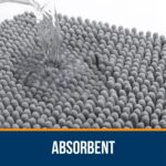 OLANLY Bathroom Rugs 30x20, Extra Soft Absorbent Chenille Bath Rugs, Rubber Back... - Image 5
