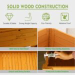 Raised Garden Bed 48"x24"x33" Large Wood Planter Box with Legs Outdoor Wooden El... - Image 7