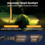 LUTEC Solid Brass Low Voltage Landscape Lighting, 12V Heavy Duty Waterproof Land... - Image 6