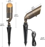 LUTEC Solid Brass Low Voltage Landscape Lighting, 12V Heavy Duty Waterproof Land... - Image 9