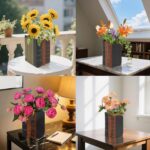 Guichifun Book Shaped Vase for Flowers - Resin Decorative Vase Classical Fake Bo... - Image 5