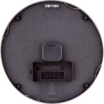 Bulova Manager Wall Clock C4810 | 14" Brushed Aluminum Industrial Frame with Dig... - Image 4