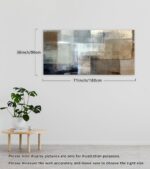 Baisuart A61298 Canvas Prints Abstract Wall Art Print Paintings Grey and Brown S... - Image 4