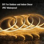 IP67 Waterproof Warm White Dimmable Dotless COB LED Strip Light with Remote & Ap... - Image 3